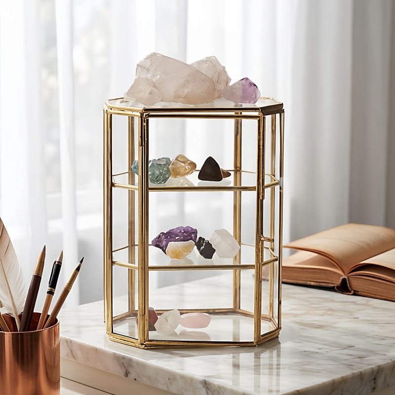 Jewelry And Watches Stores - Caja de Joyería de Vidrio Estilo