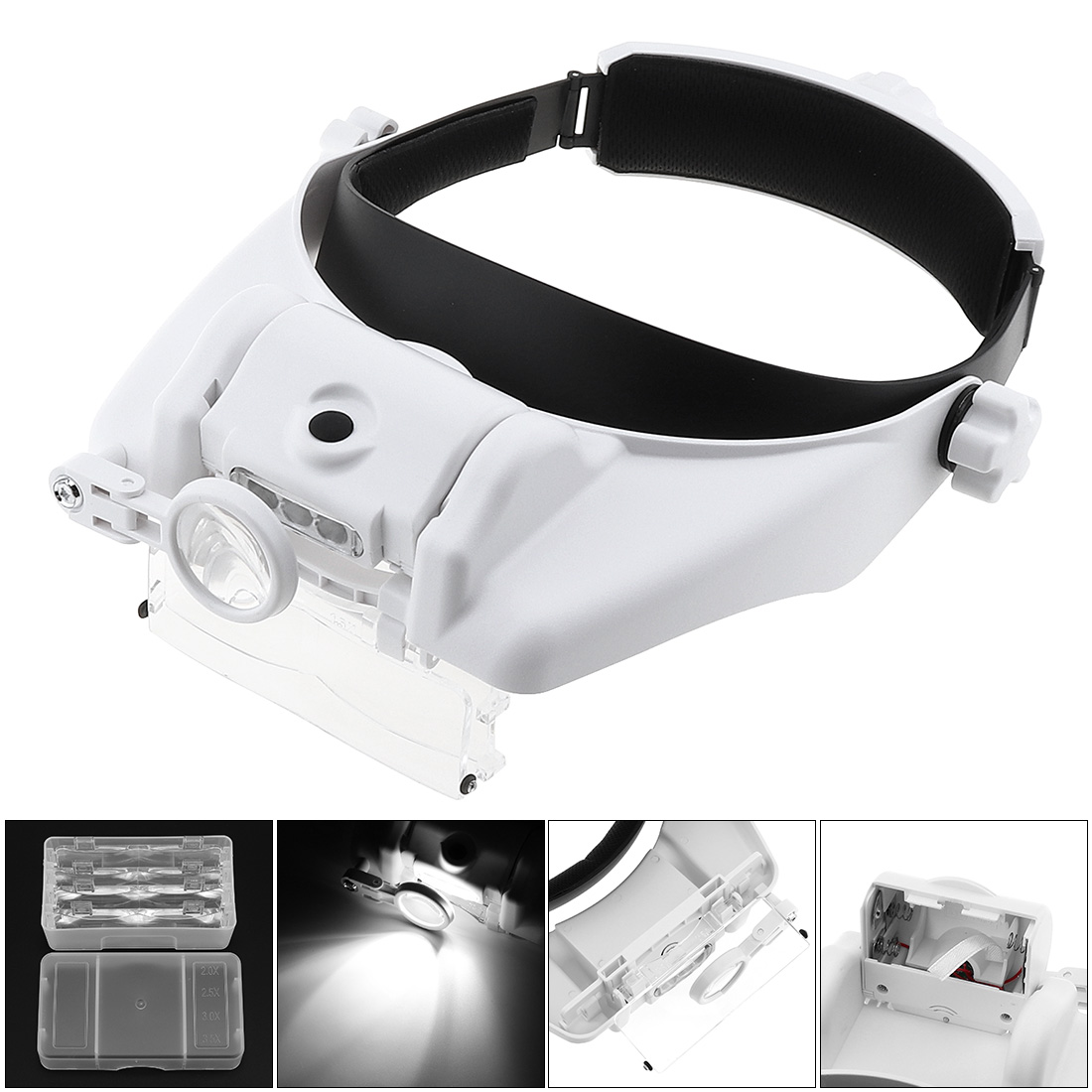 Jewelry Eyewear Watches & Accessories - Diadema ajustable, lupa para gafas, lupa