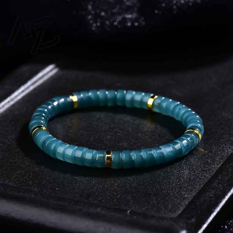 Jewelry & Watches Spółka Z Ograniczoną Odpowiedzialnością Sp Z Oo - Pulsera de cuentas de jadeíta natural