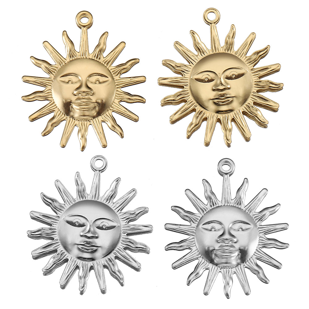 Moon Star Earrings - Lote de 5 Colgantes de Sol