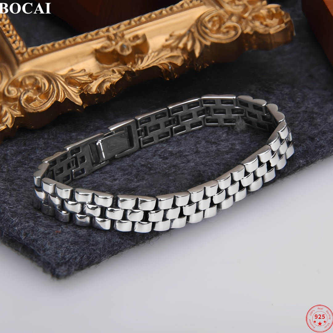 Fine Jewelry Watches Women - BOCAI Nuevo Brazalete de Plata de