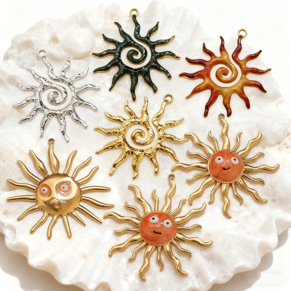 5 Piezas de Dijes Espiral Vint - Moon Star Earrings reseña y precio