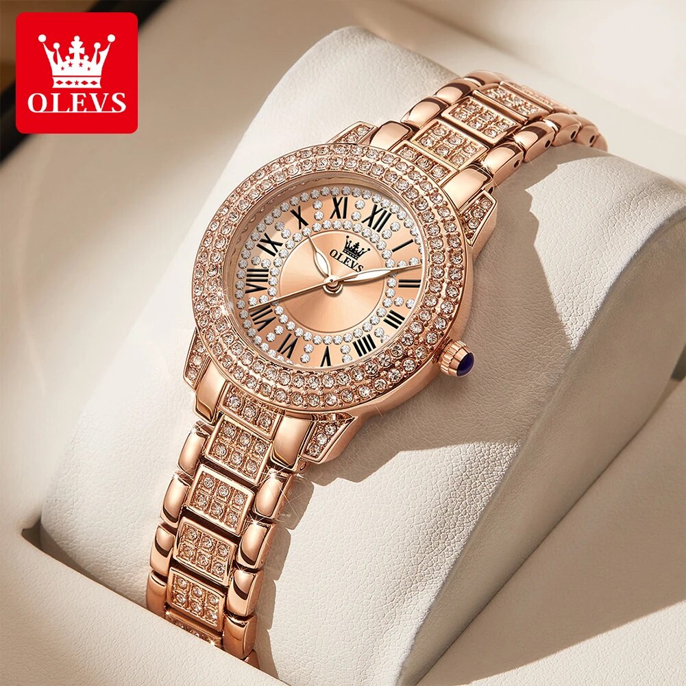 OLEVS 9943 reloj de cuarzo Ori - Jewelry Watches For Women reseña y precio