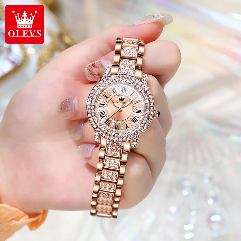 OLEVS 9943 reloj de cuarzo Ori - Jewelry Watches For Women reseña y precio