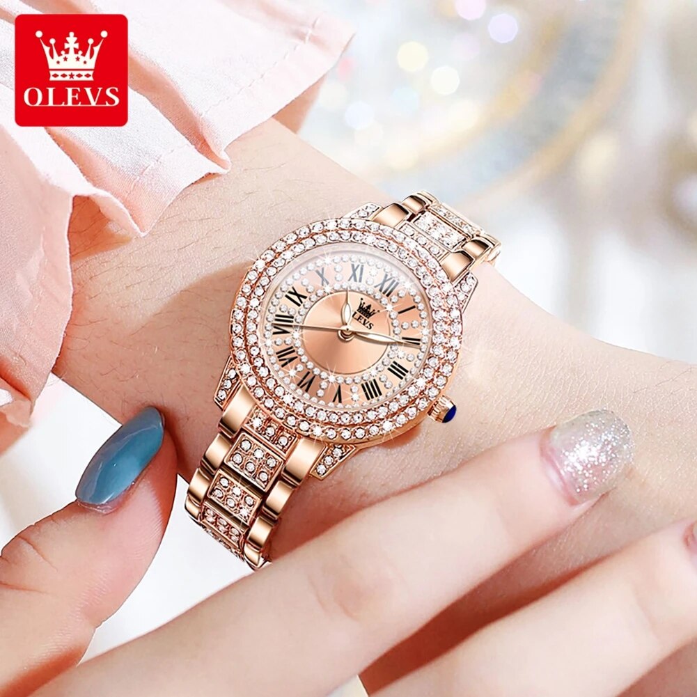 OLEVS 9943 reloj de cuarzo Ori - Jewelry Watches For Women reseña y precio