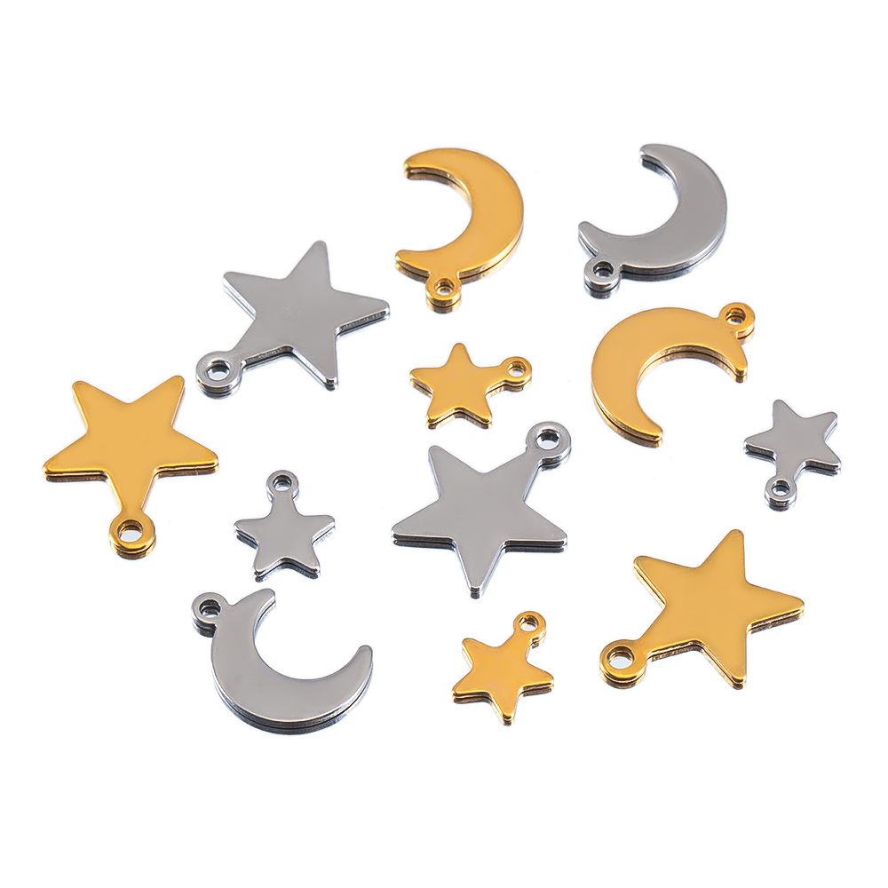20 piezas colgante de collar d - Moon Star Earrings reseña y precio