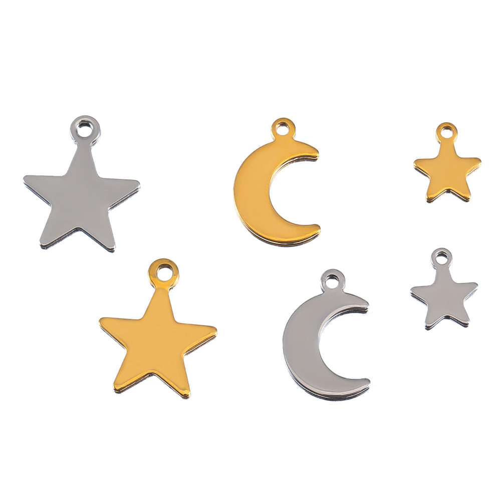 20 piezas colgante de collar d - Moon Star Earrings reseña y precio