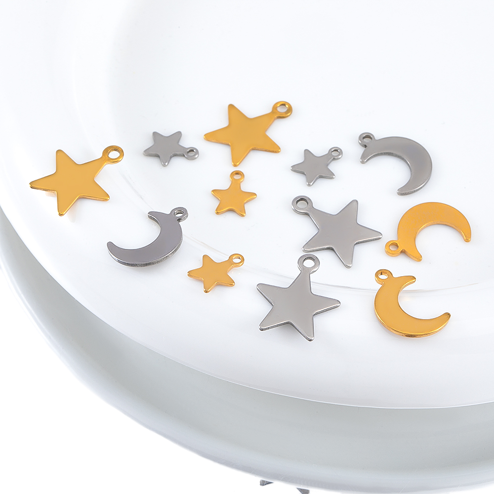 20 piezas colgante de collar d - Moon Star Earrings reseña y precio