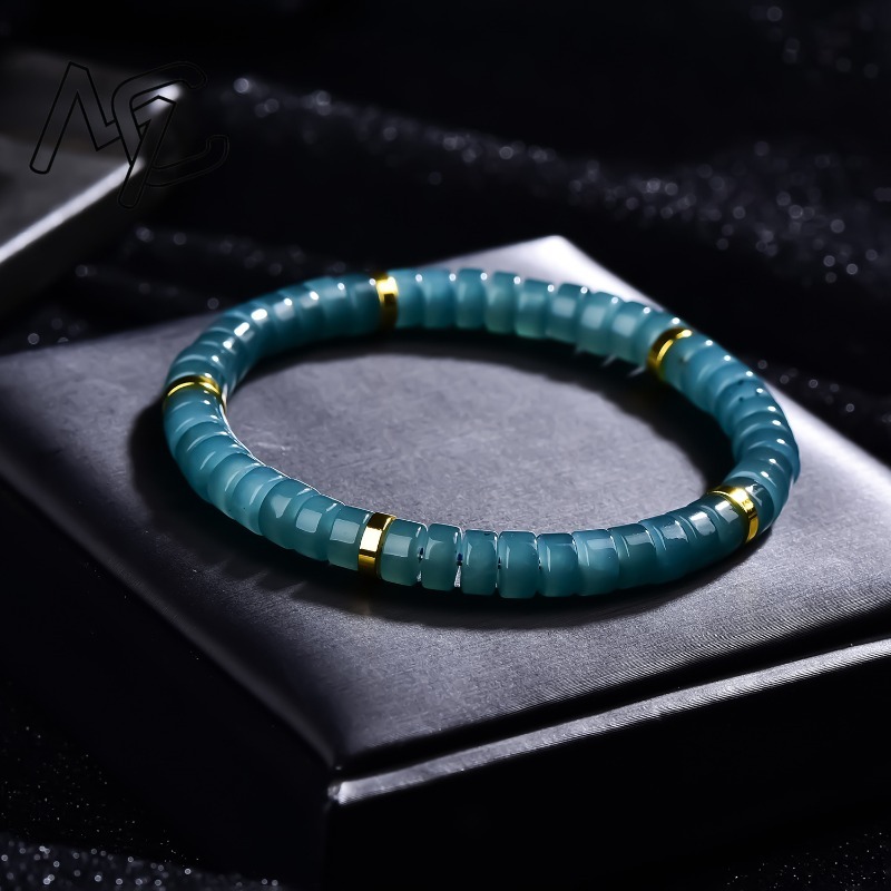 Pulsera de cuentas de jadeíta  - Jewelry & Watches Spółka Z Ograniczoną Odpowiedzialnością Sp Z Oo reseña y precio