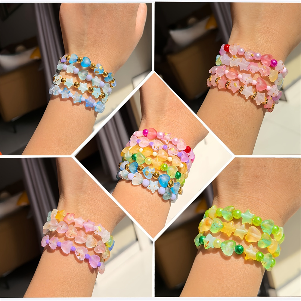 610 piezas de cuentas de color - Moon Star Earrings reseña y precio