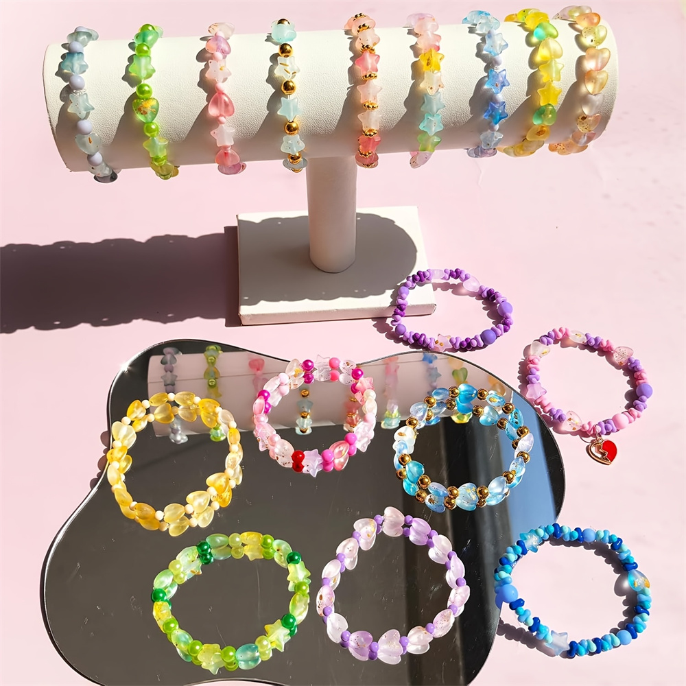 610 piezas de cuentas de color - Moon Star Earrings reseña y precio