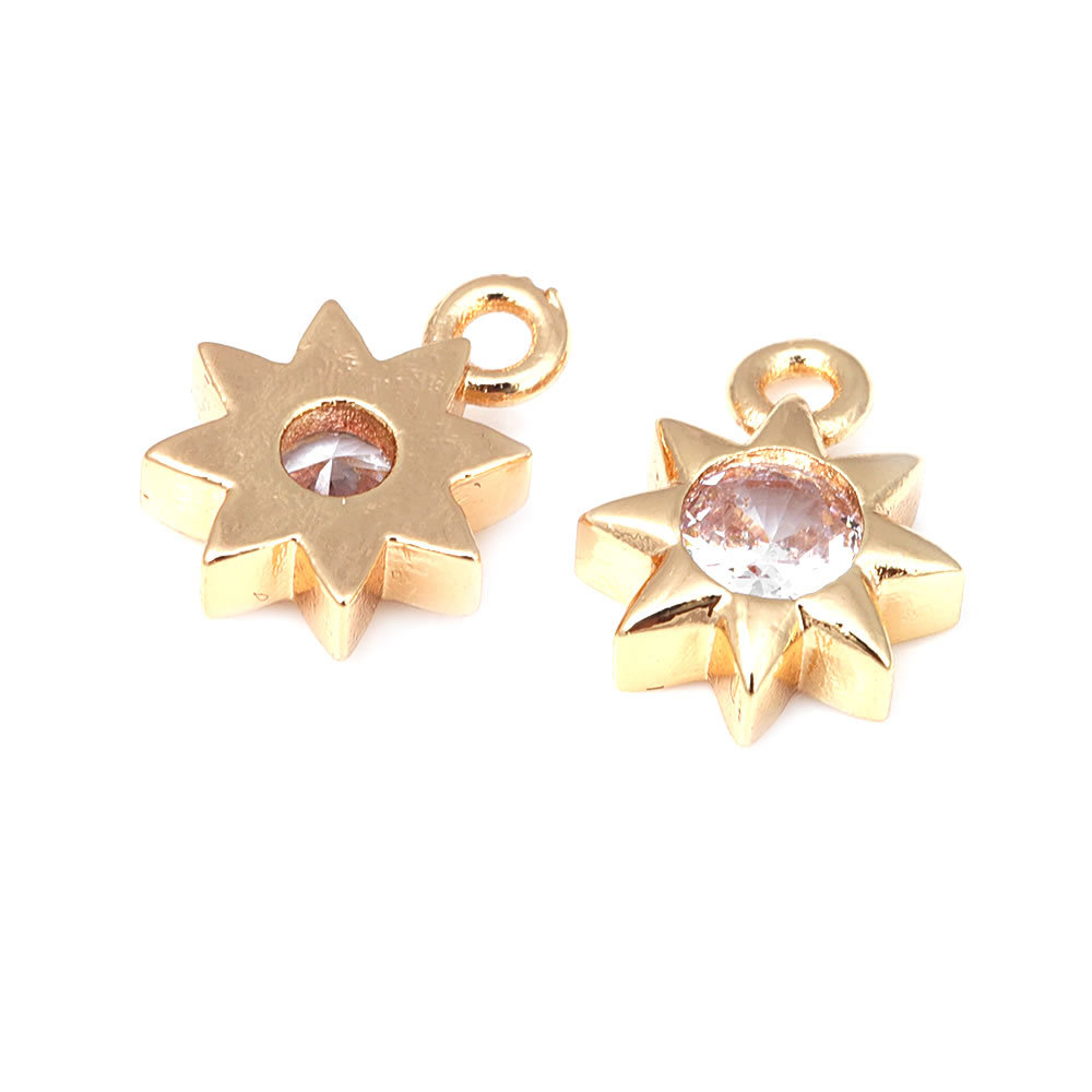 Dijes en forma de mano de lató - Moon Star Earrings reseña y precio