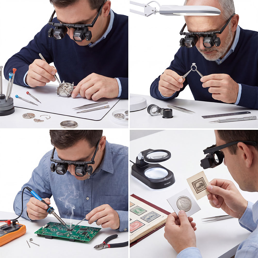 Lupa portátil con banda para l - Jewelry Eyewear Watches & Accessories reseña y precio